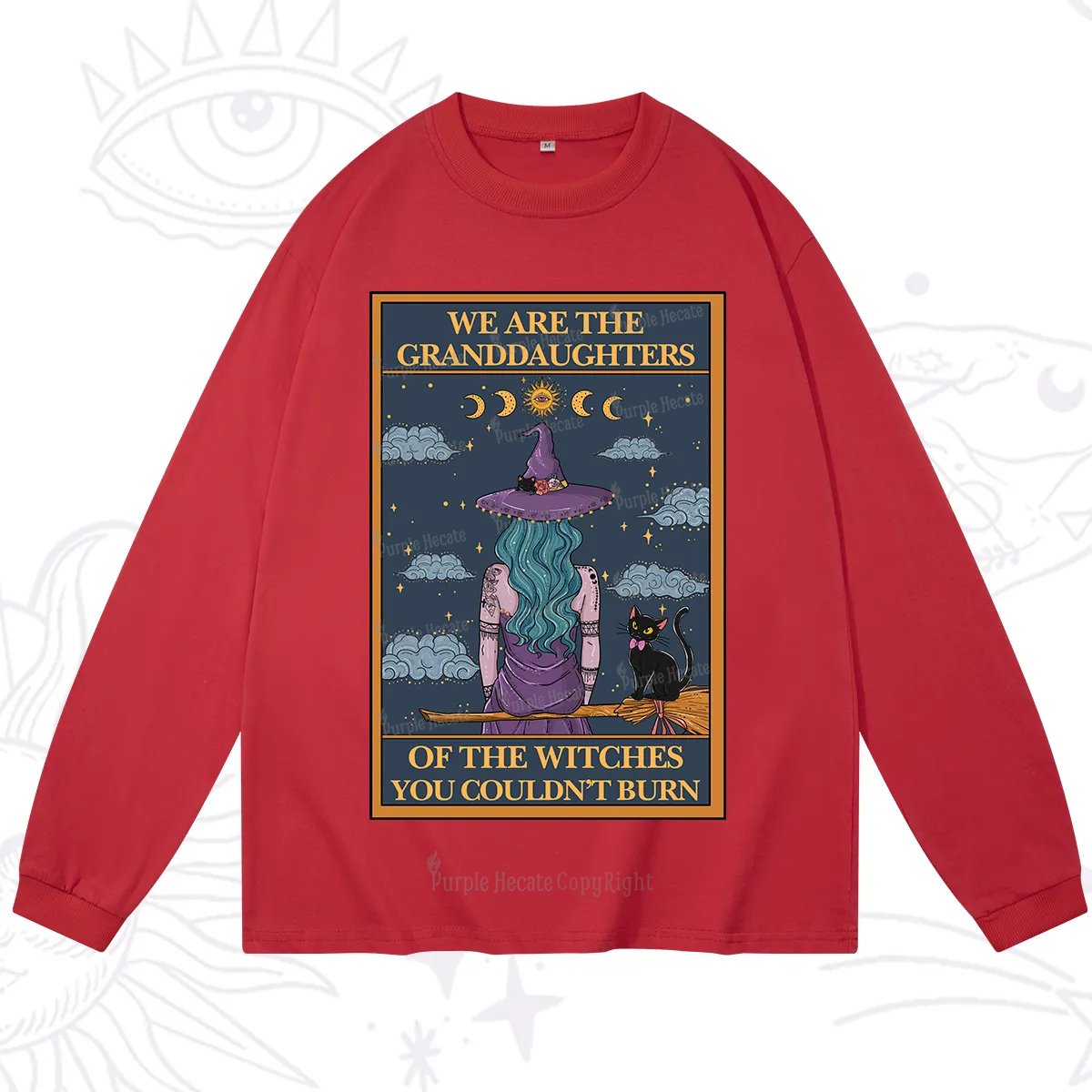 Purplehecate The Witches You Couldn't Burn Oracle Card Long Sleeve T-Shirt