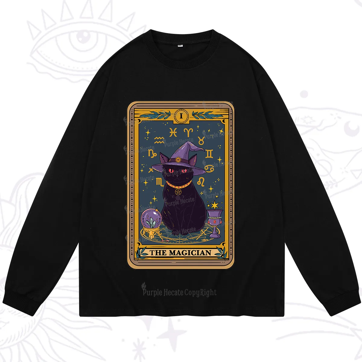 Purplehecate The Magician Tarot Long Sleeve T-Shirt