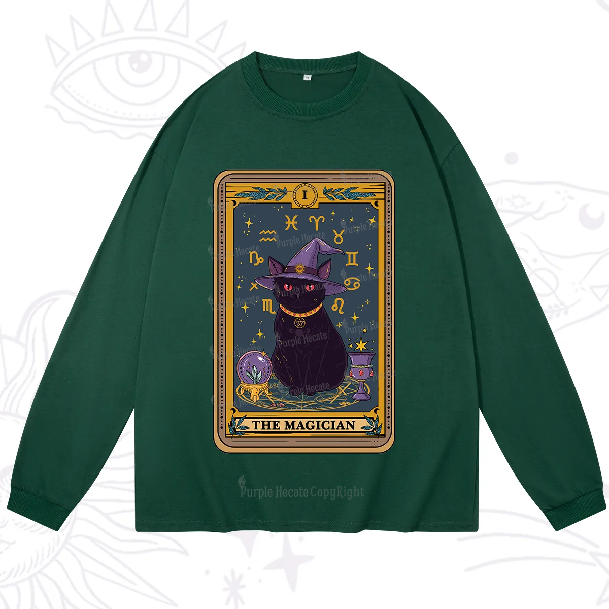 Purplehecate The Magician Tarot Long Sleeve T-Shirt