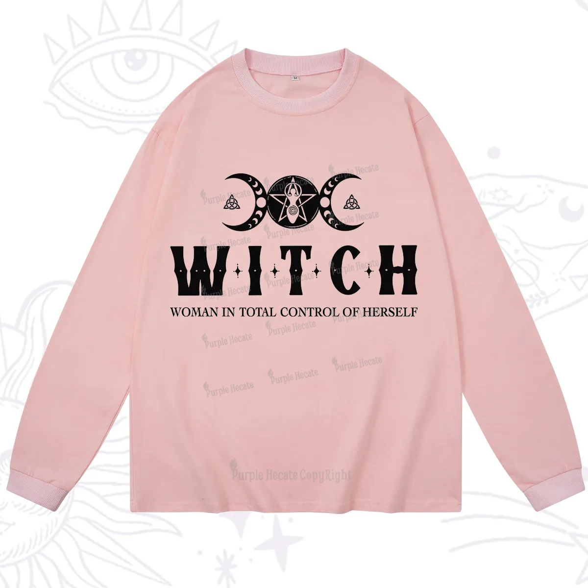 Purplehecate Hecate Woman in Total Control of Herself Long Sleeve T-Shirt