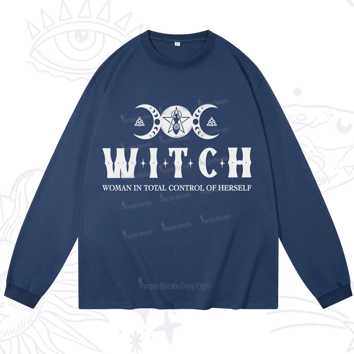 Purplehecate Hecate Woman in Total Control of Herself Long Sleeve T-Shirt