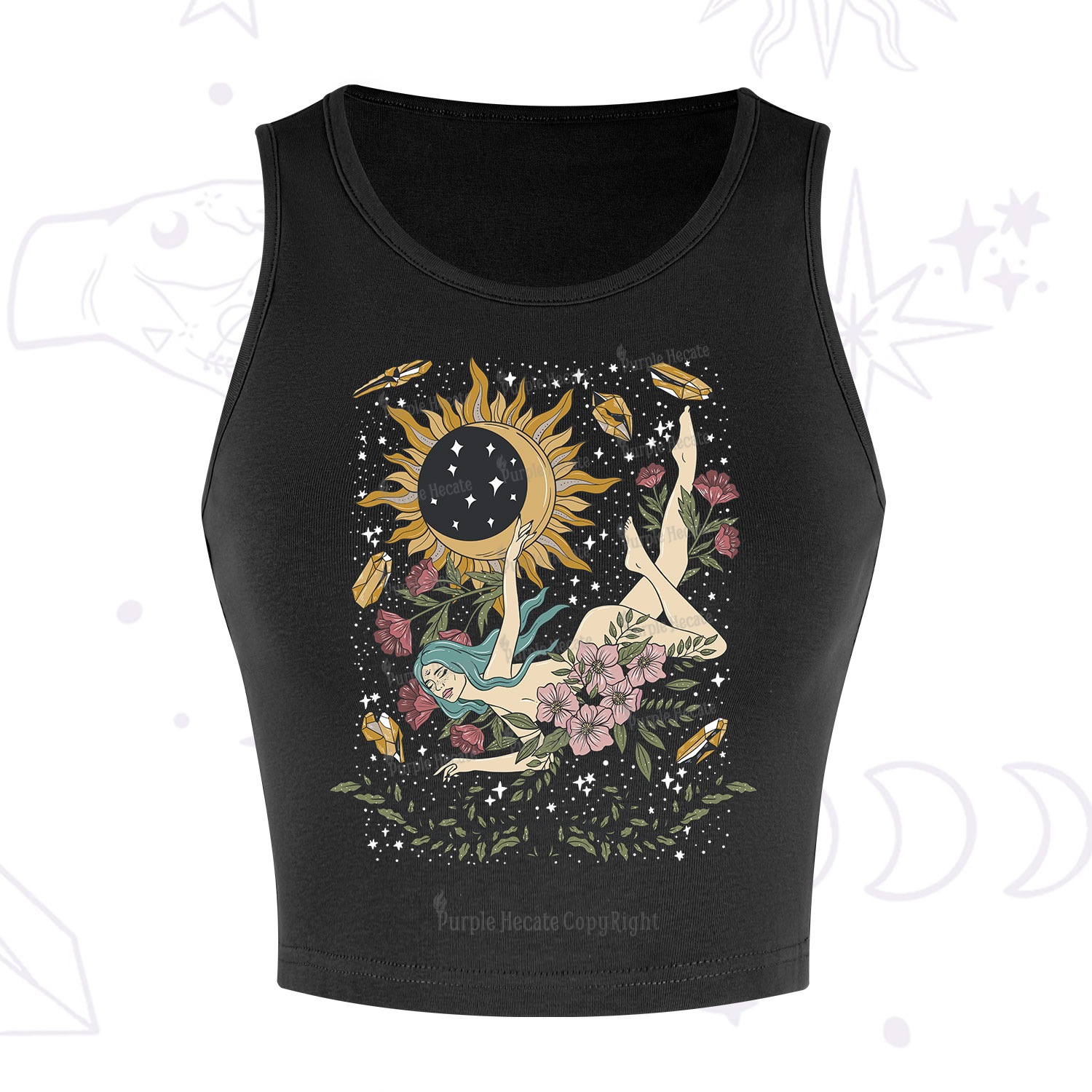 Purplehecate My Girl Your Day Will Come Crop Tank