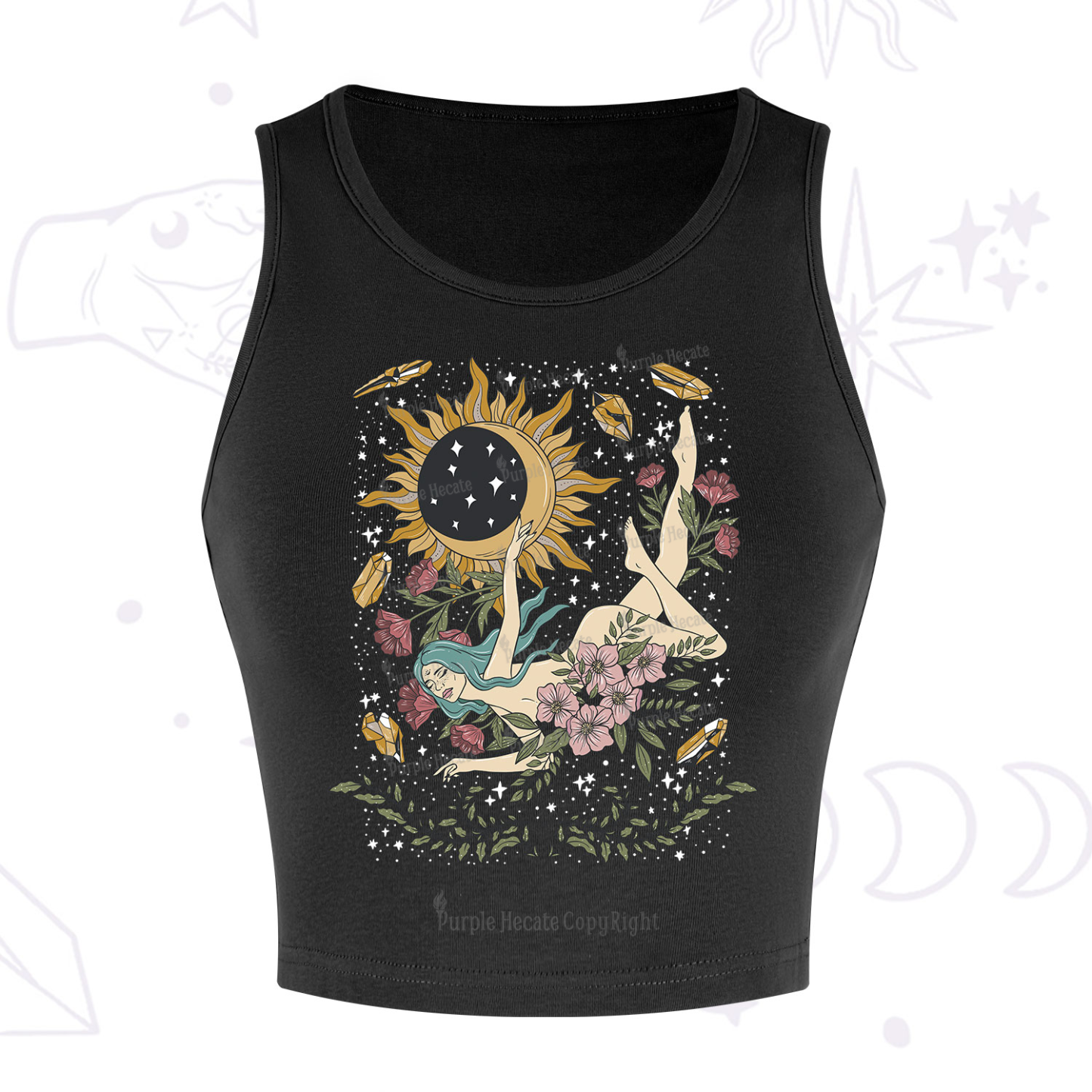 Purplehecate My Girl Your Day Will Come Crop Tank