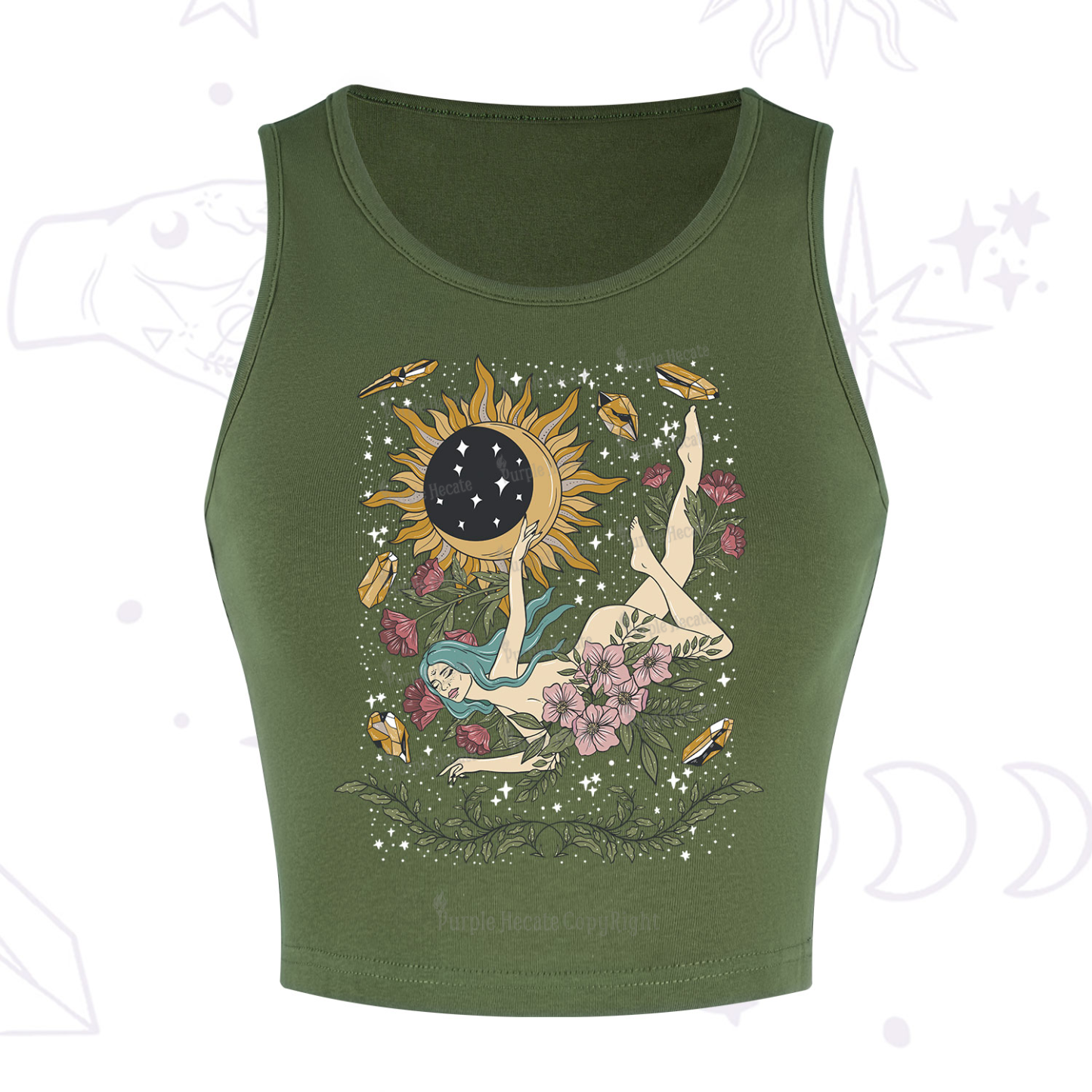 Purplehecate My Girl Your Day Will Come Crop Tank