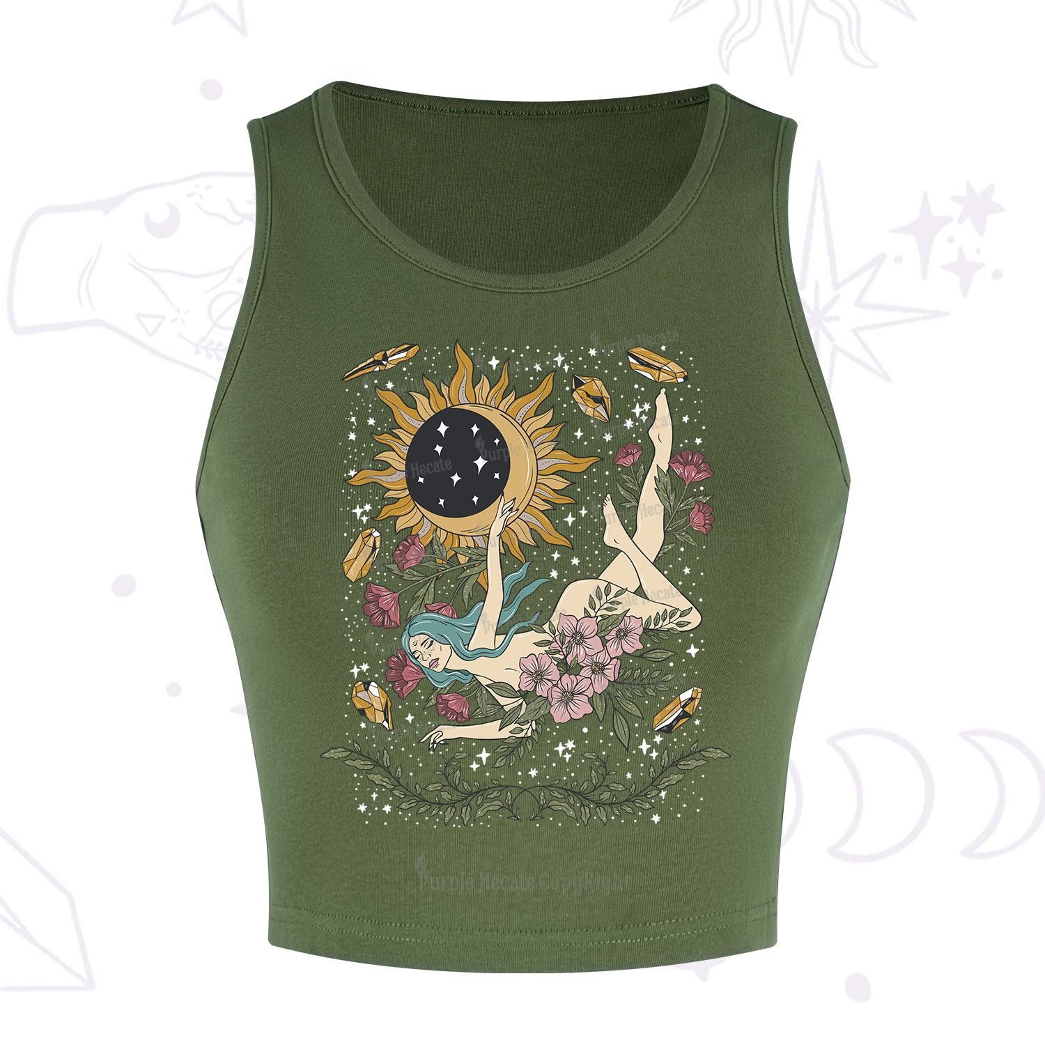 Purplehecate My Girl Your Day Will Come Crop Tank