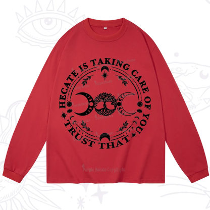 Purplehecate Hecate Is Taking Care Of You Long Sleeve T-Shirt