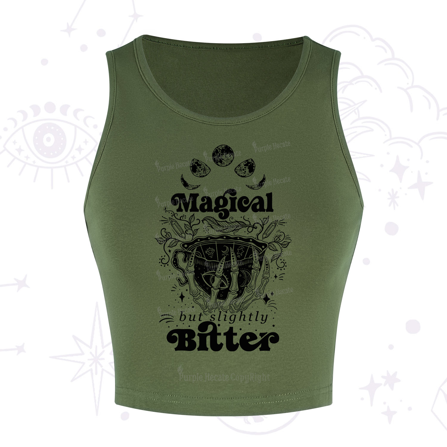 Purplehecate Magical But Slightly Bitter Crop Tank