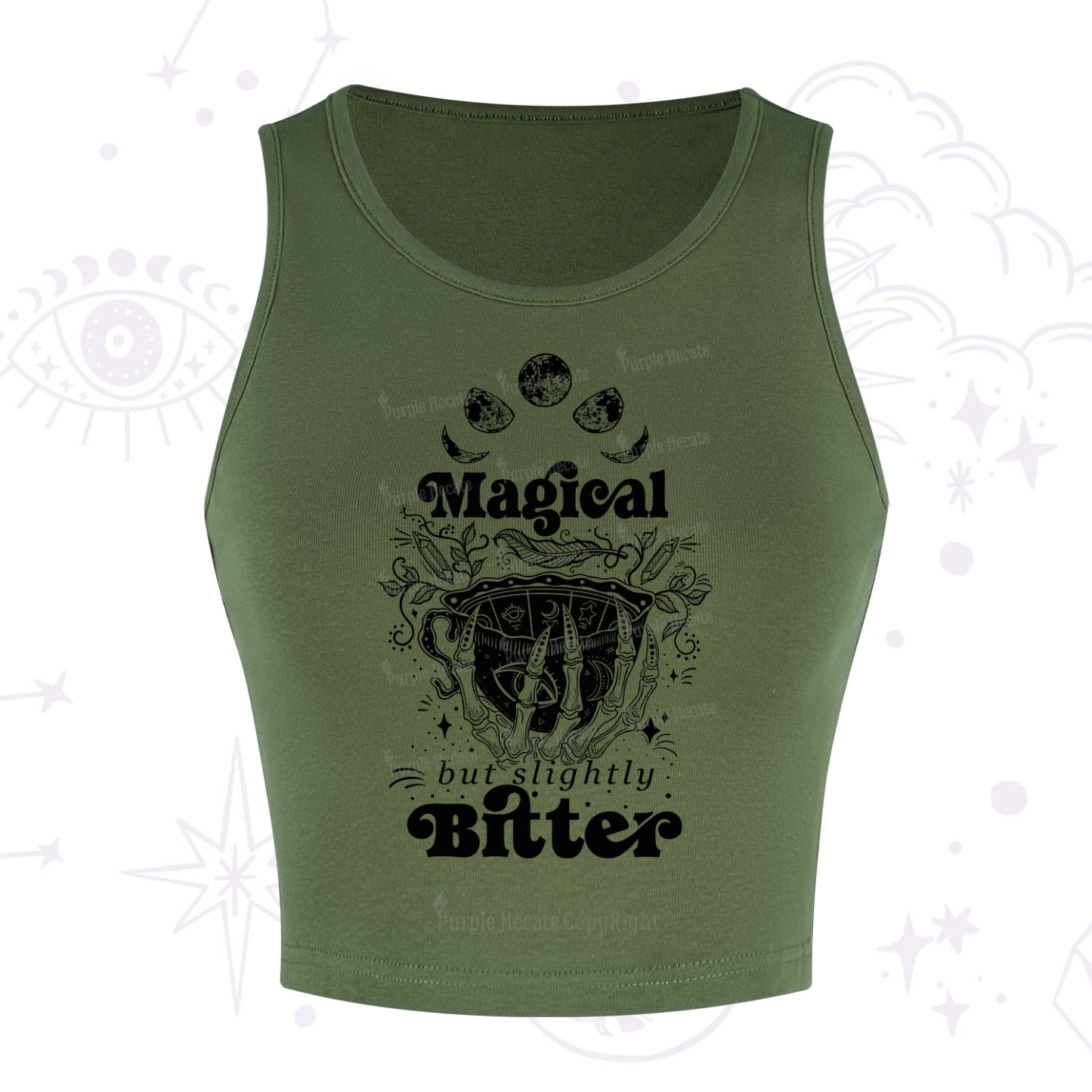 Purplehecate Magical But Slightly Bitter Crop Tank