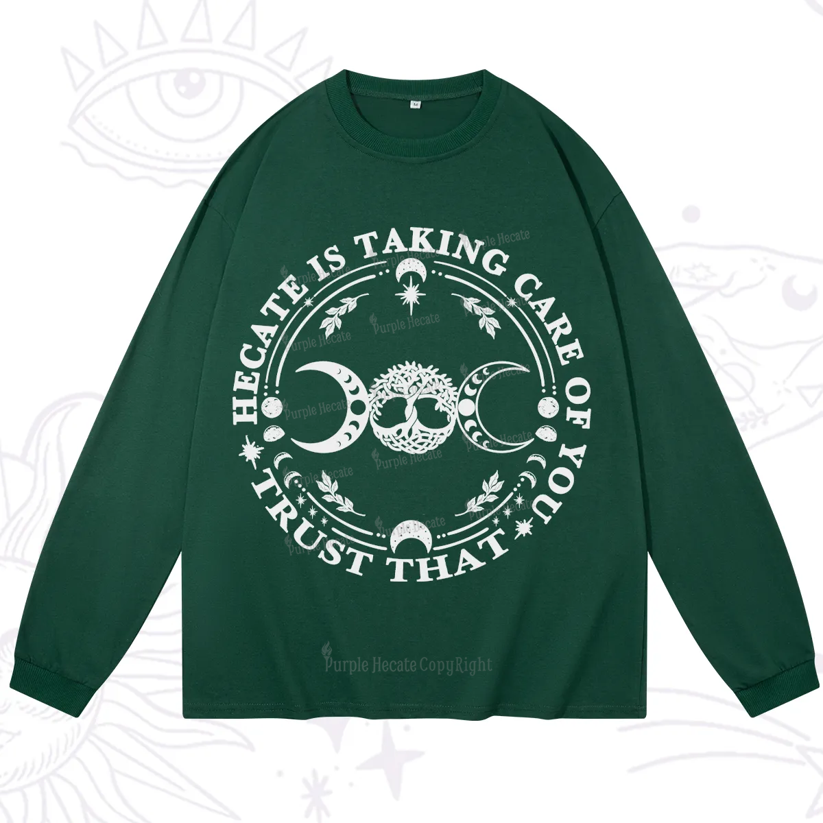 Purplehecate Hecate Is Taking Care Of You Long Sleeve T-Shirt