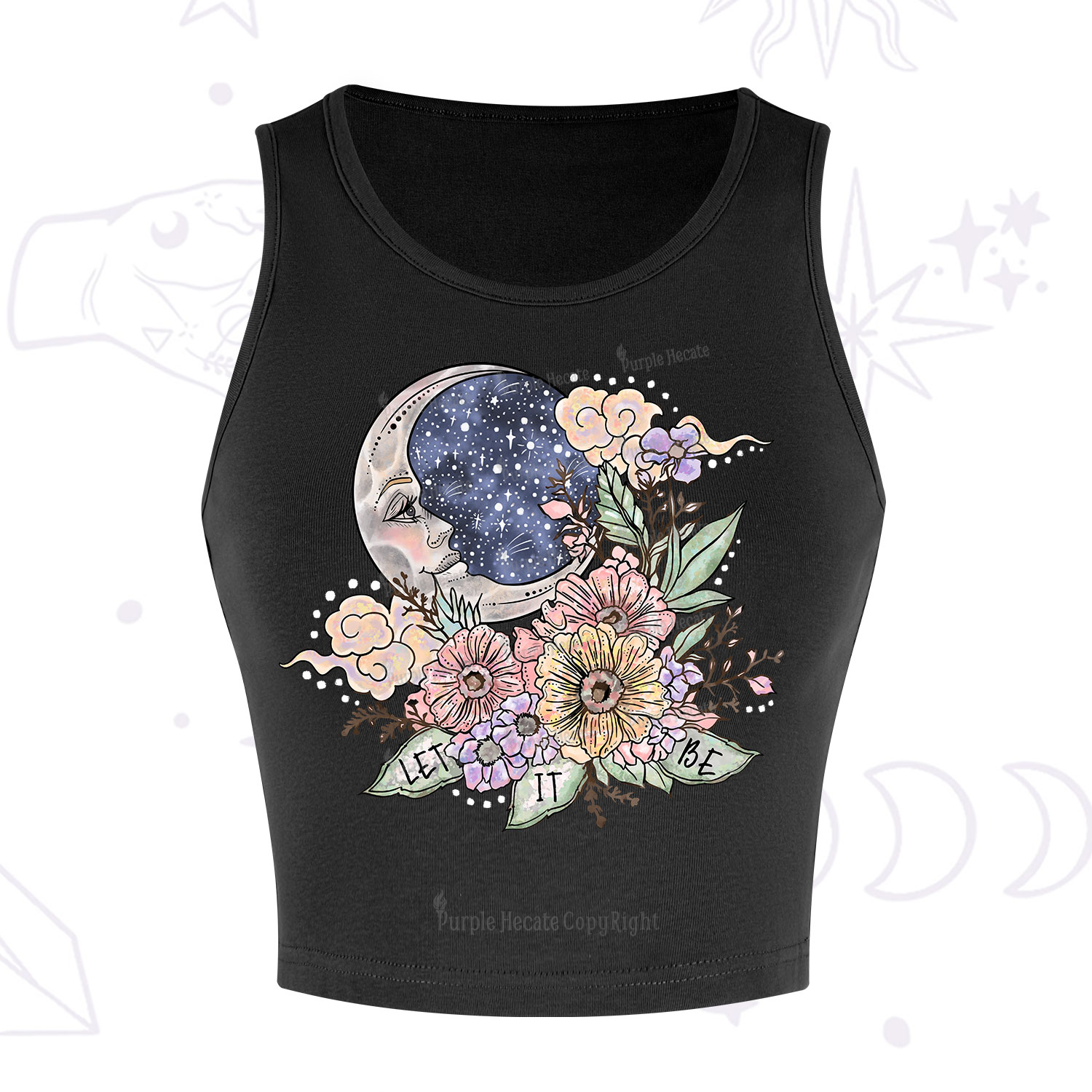 Purplehecate Let It Be Crop Tank