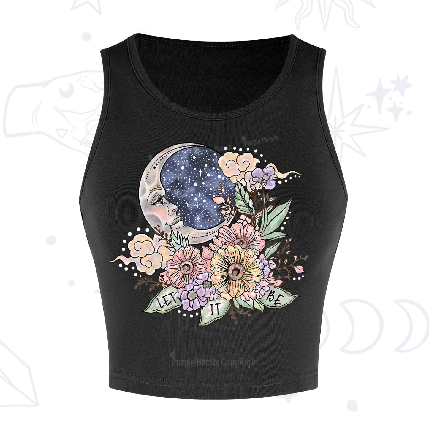 Purplehecate Let It Be Crop Tank