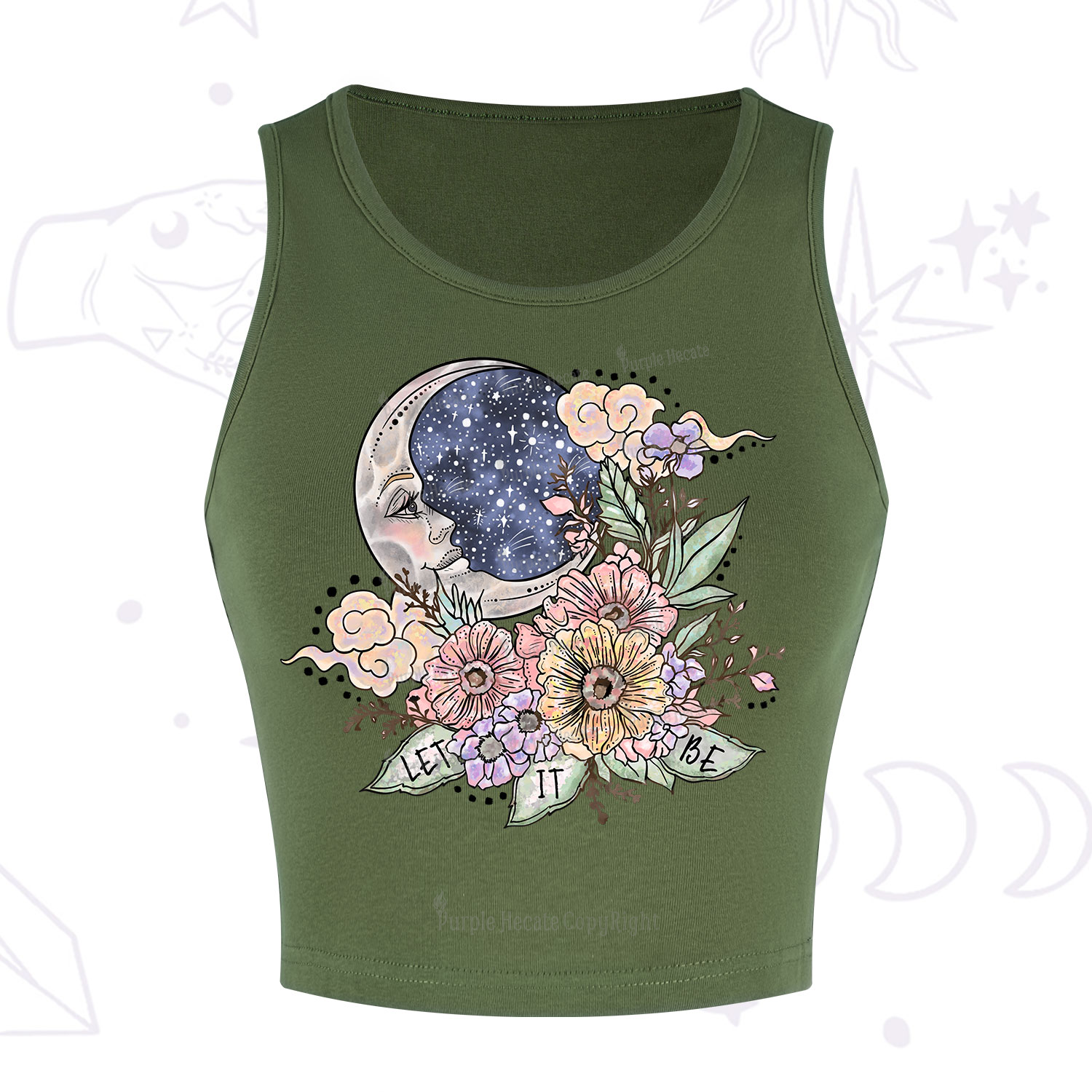 Purplehecate Let It Be Crop Tank