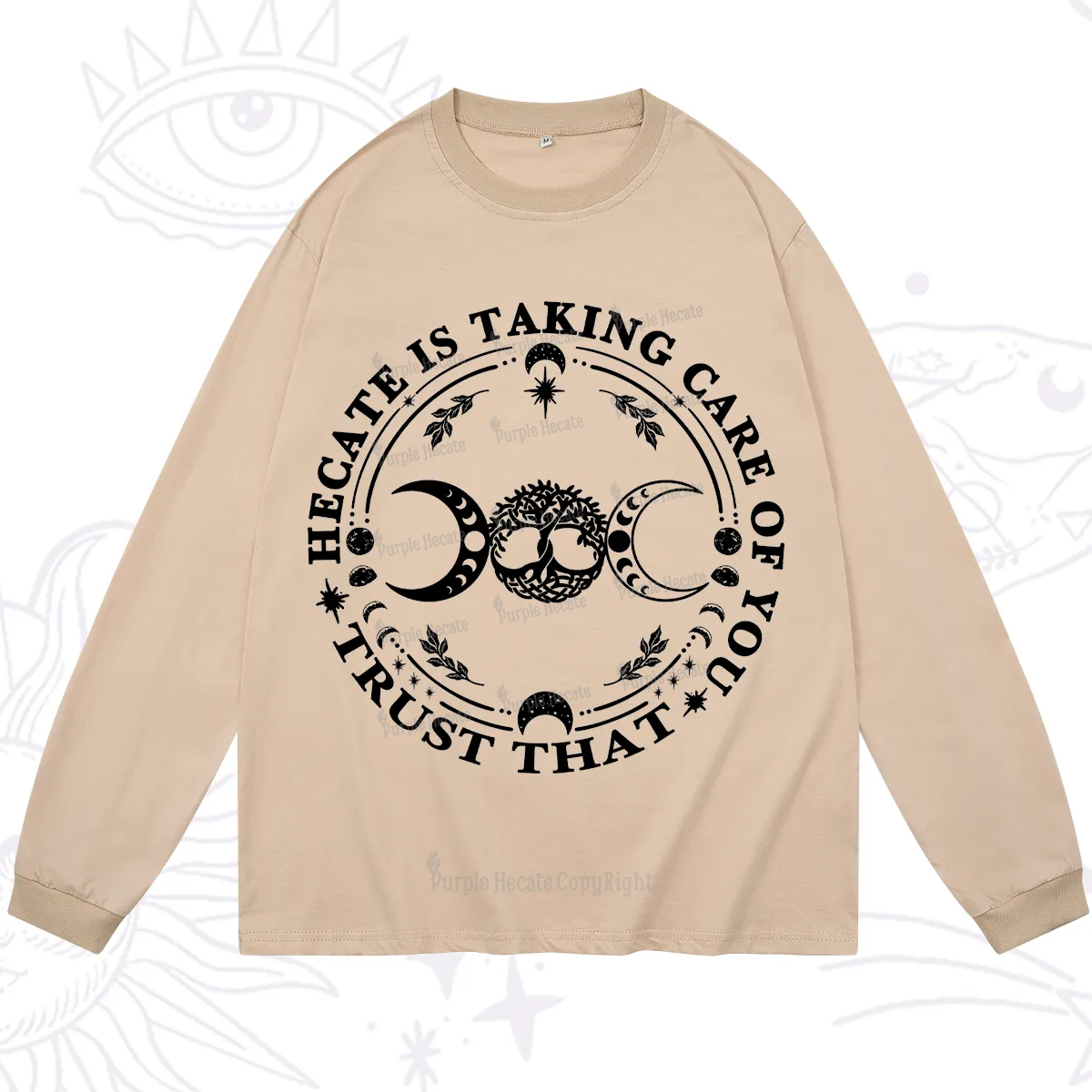 Purplehecate Hecate Is Taking Care Of You Long Sleeve T-Shirt