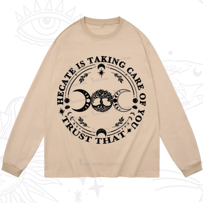 Purplehecate Hecate Is Taking Care Of You Long Sleeve T-Shirt