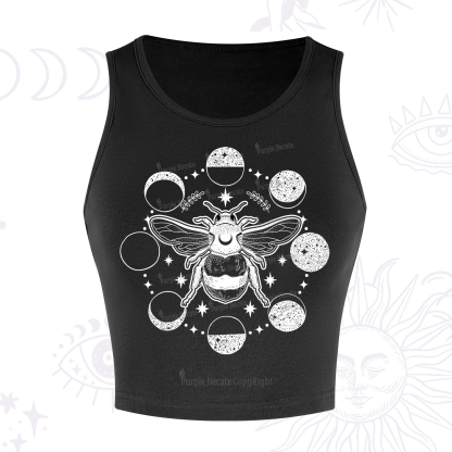 Purplehecate Moon Bee Crop Tank