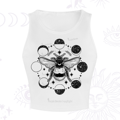 Purplehecate Moon Bee Crop Tank