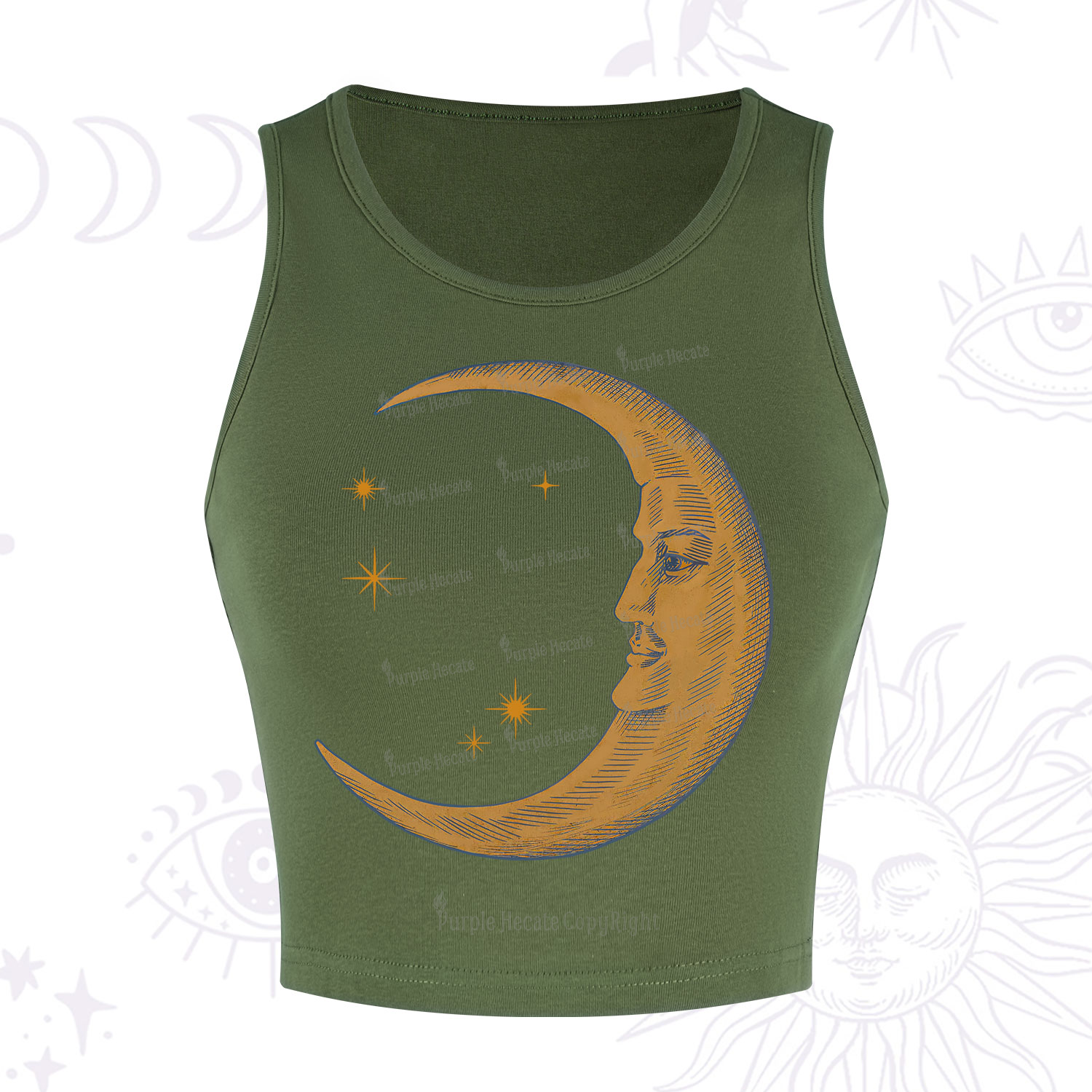 Purplehecate Celestial Moon Crop Tank