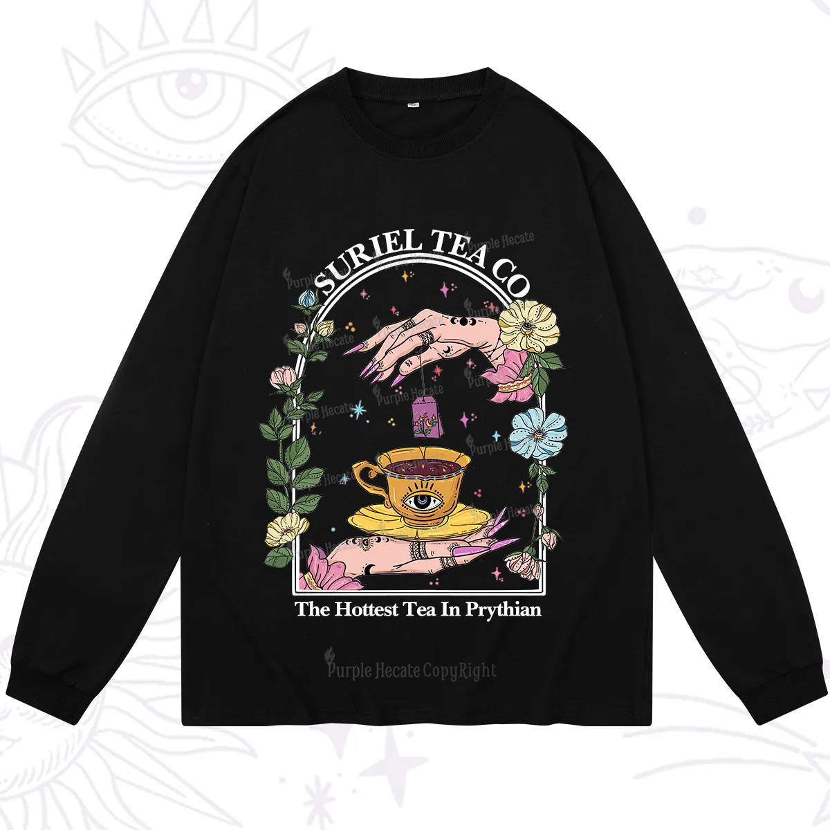 Purplehecate The Hottest Tea in Prythian Long Sleeve T-Shirt