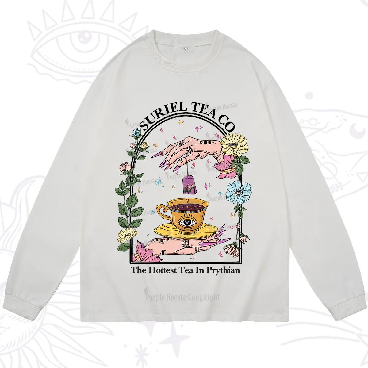 Purplehecate The Hottest Tea in Prythian Long Sleeve T-Shirt