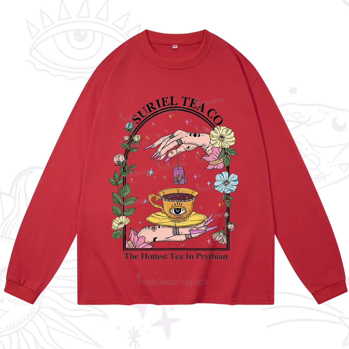 Purplehecate The Hottest Tea in Prythian Long Sleeve T-Shirt