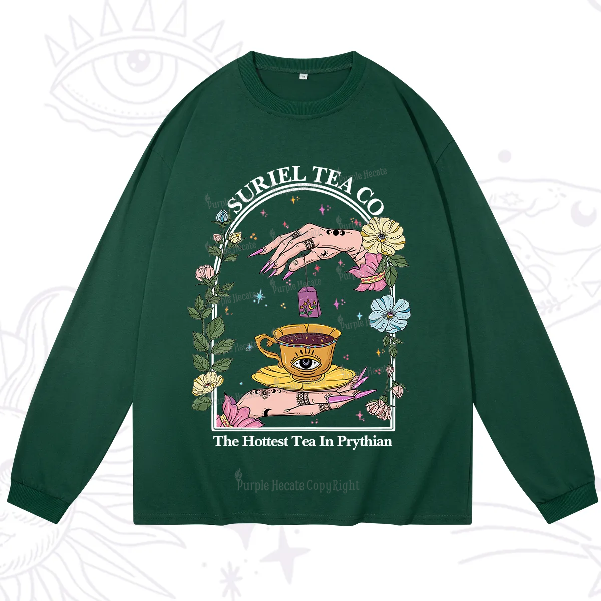 Purplehecate The Hottest Tea in Prythian Long Sleeve T-Shirt