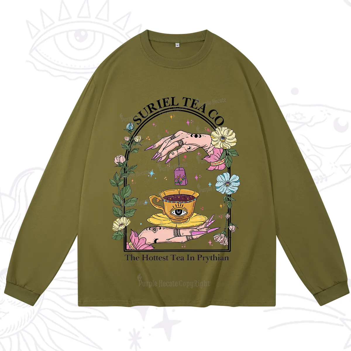 Purplehecate The Hottest Tea in Prythian Long Sleeve T-Shirt