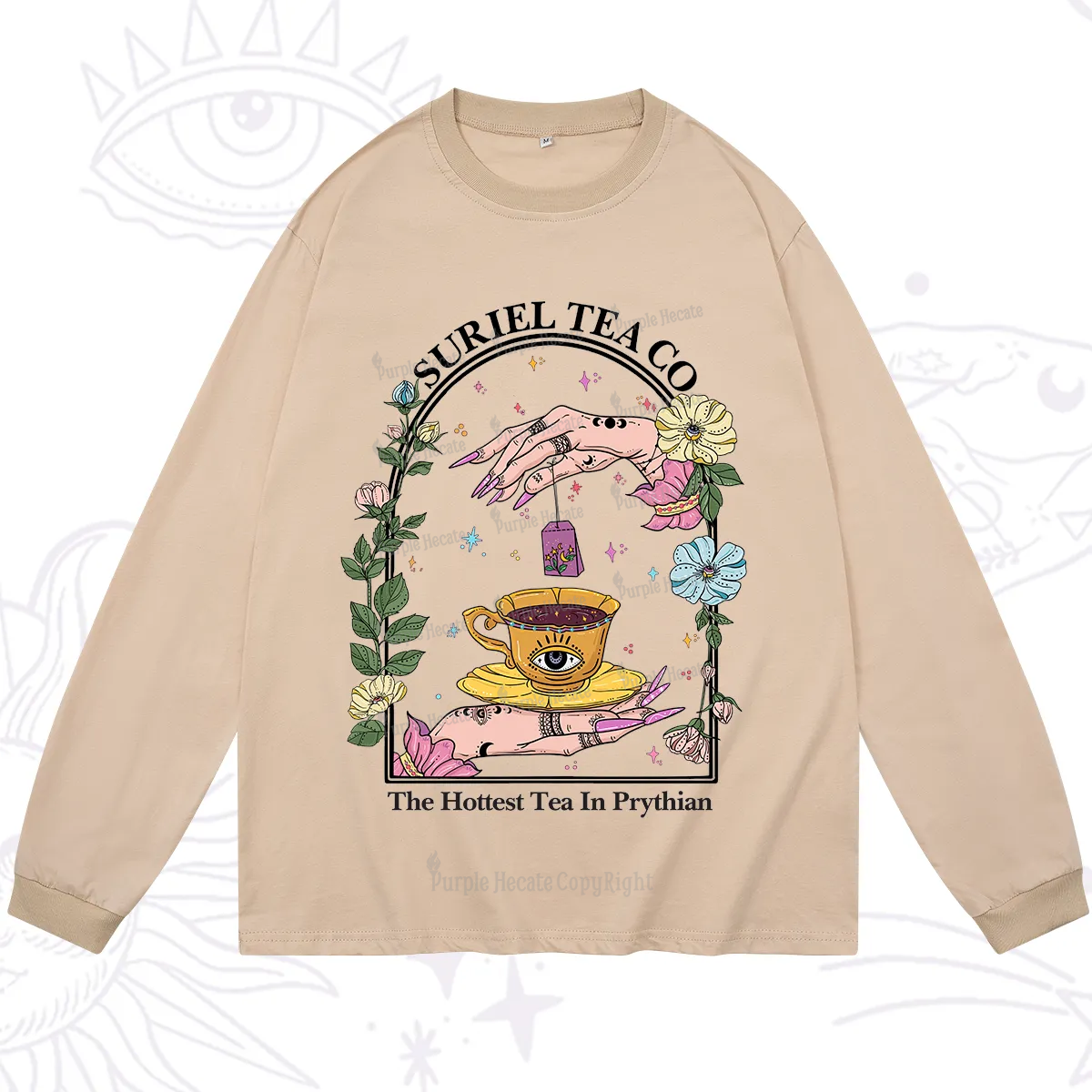 Purplehecate The Hottest Tea in Prythian Long Sleeve T-Shirt