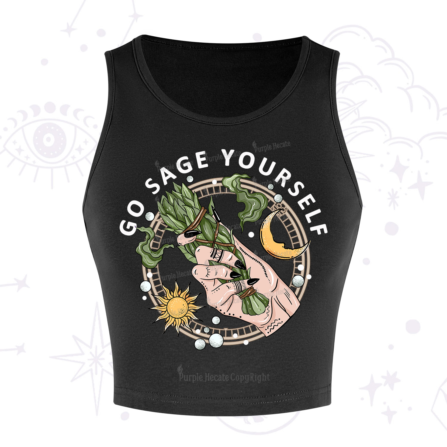 Purplehecate Go Sage Yourself Crop Tank