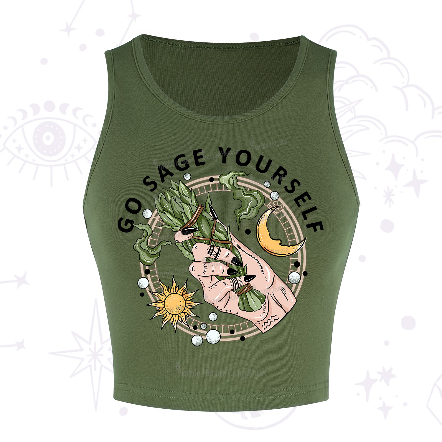 Purplehecate Go Sage Yourself Crop Tank