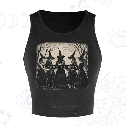 Purplehecate Girls Will Be Girls Witch Crop Tank