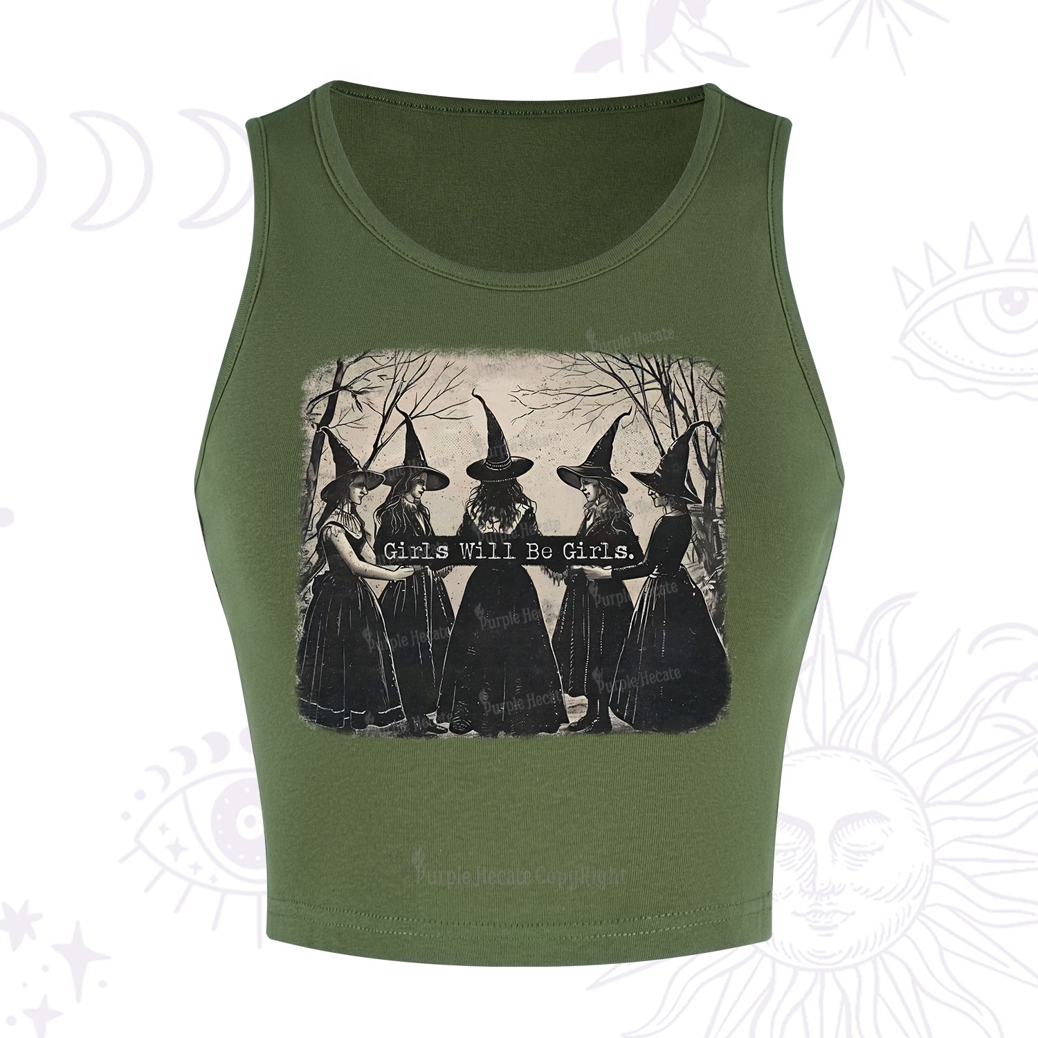 Purplehecate Girls Will Be Girls Witch Crop Tank