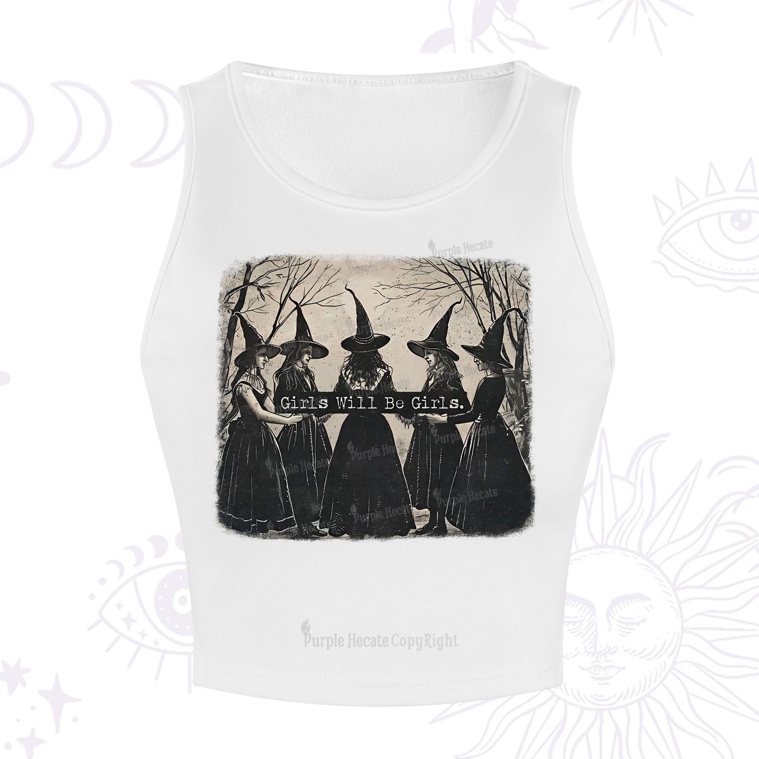 Purplehecate Girls Will Be Girls Witch Crop Tank