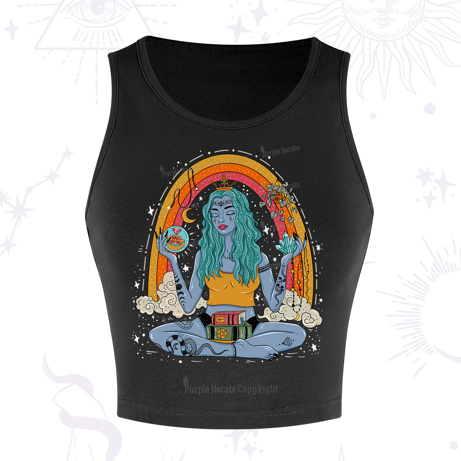 Purplehecate I'm The Queen Of All My Dreams Crop Tank