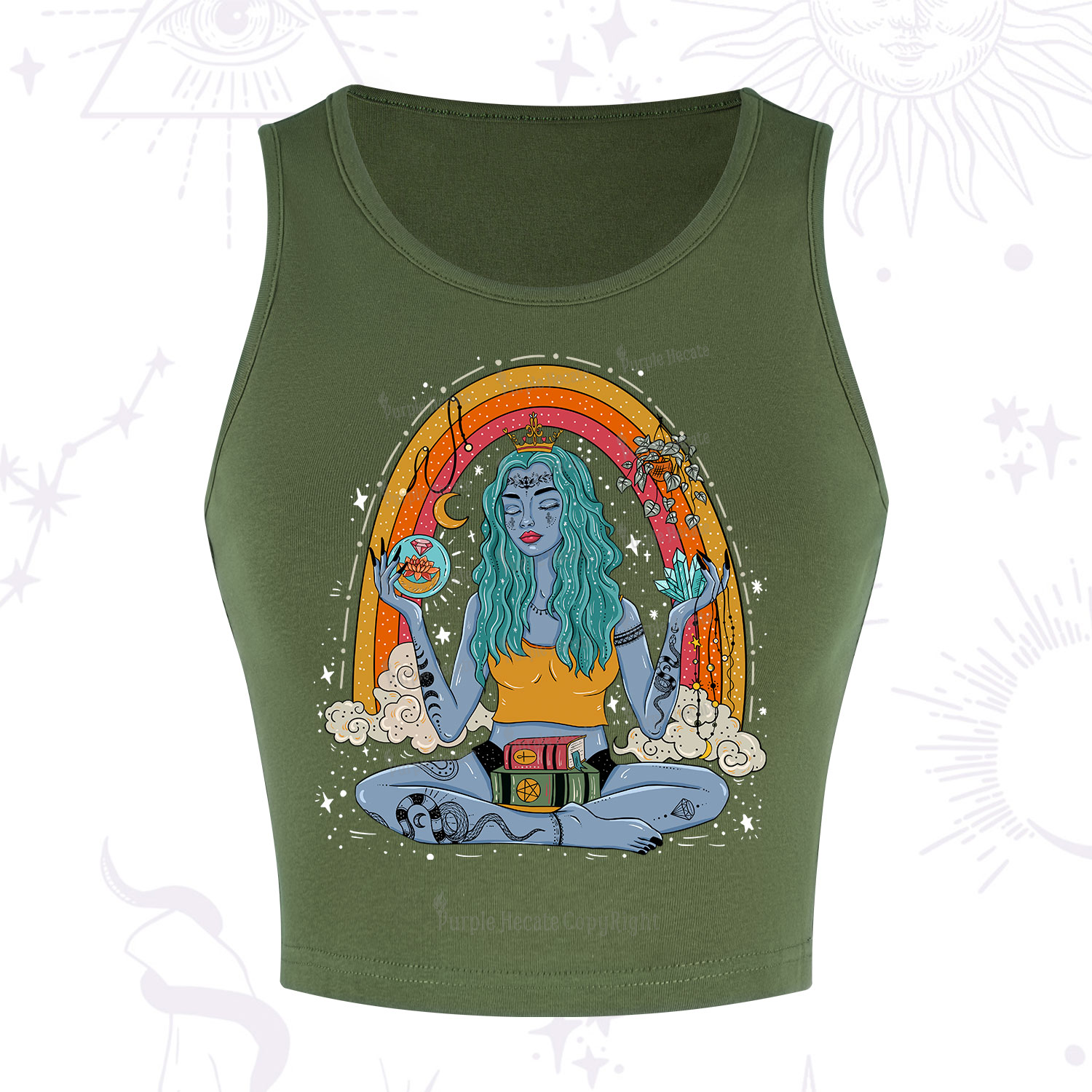 Purplehecate I'm The Queen Of All My Dreams Crop Tank