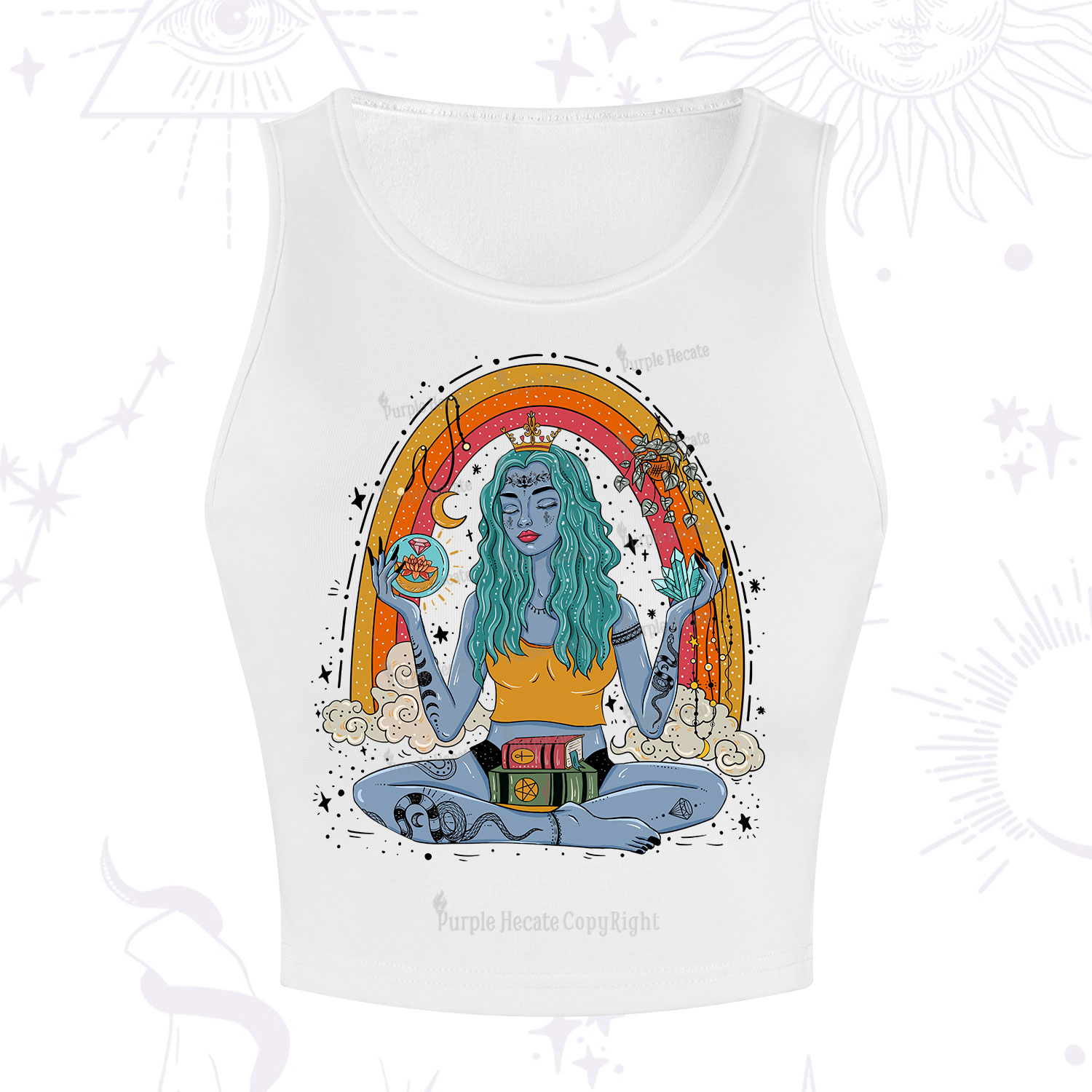 Purplehecate I'm The Queen Of All My Dreams Crop Tank