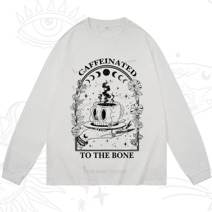 Purplehecate Caffeinated To The Bone Long Sleeve T-Shirt