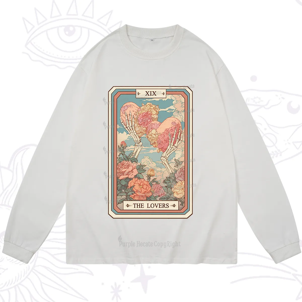 Purplehecate The Lovers Undying Heart Tarot Long Sleeve T-Shirt
