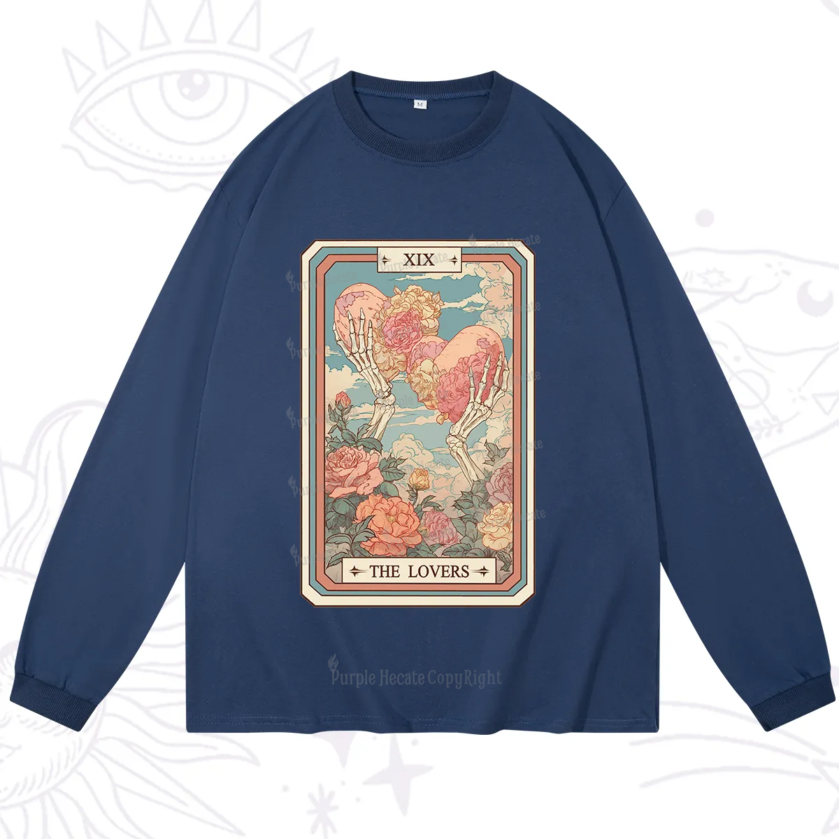 Purplehecate The Lovers Undying Heart Tarot Long Sleeve T-Shirt