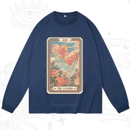 Purplehecate The Lovers Undying Heart Tarot Long Sleeve T-Shirt