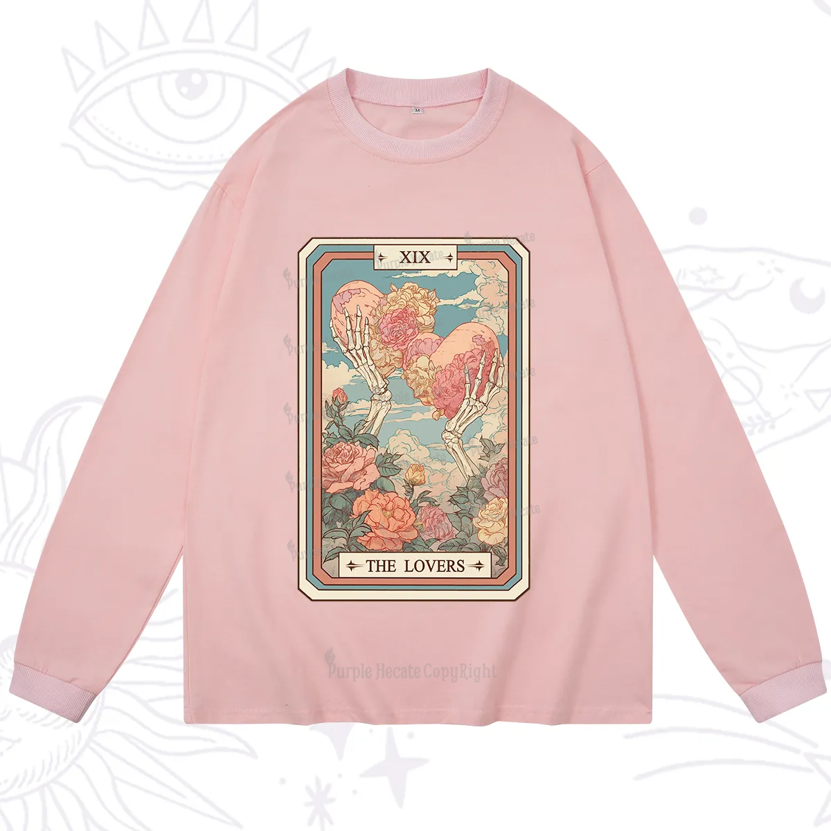 Purplehecate The Lovers Undying Heart Tarot Long Sleeve T-Shirt