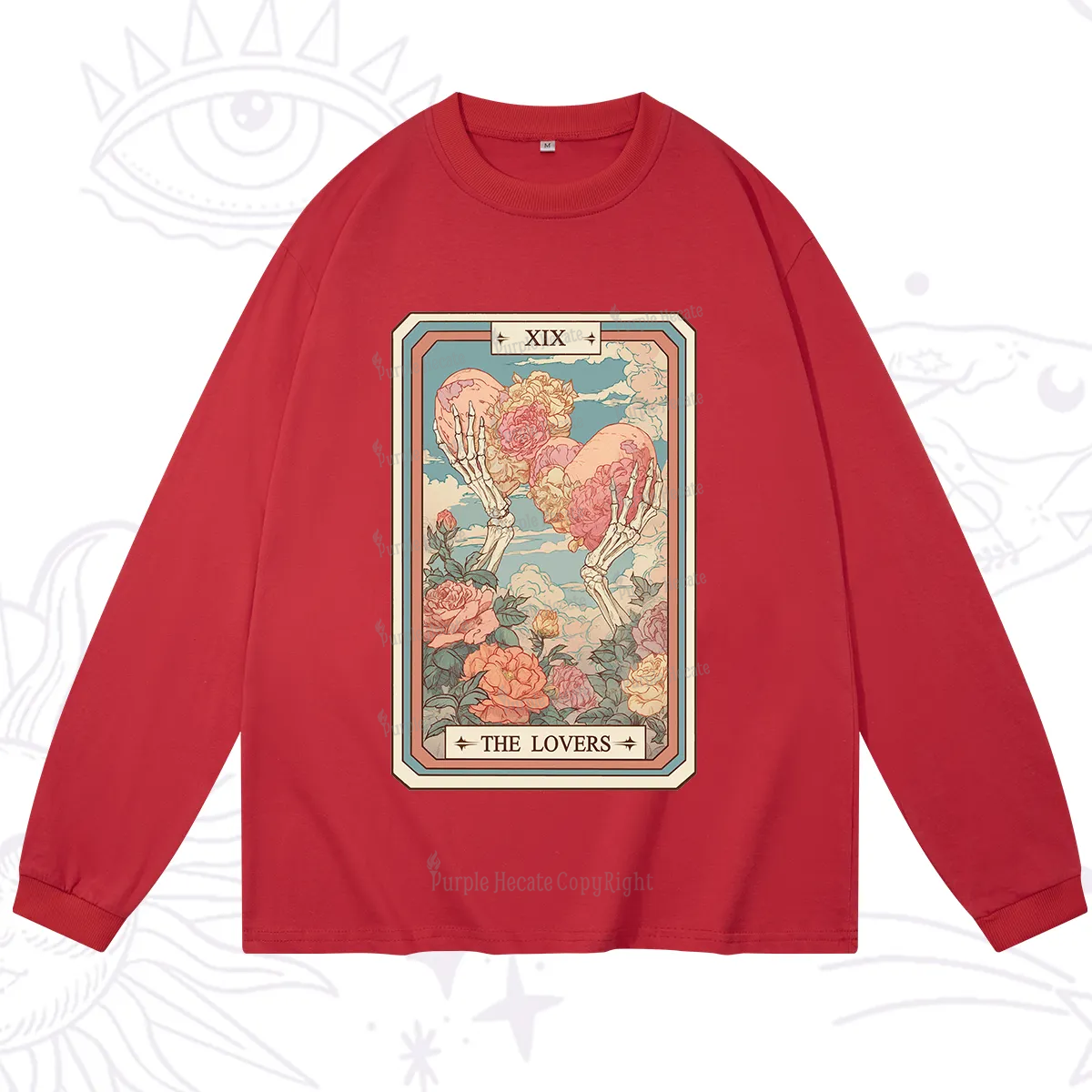 Purplehecate The Lovers Undying Heart Tarot Long Sleeve T-Shirt