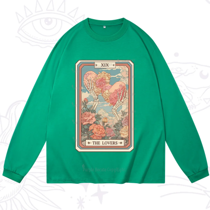 Purplehecate The Lovers Undying Heart Tarot Long Sleeve T-Shirt