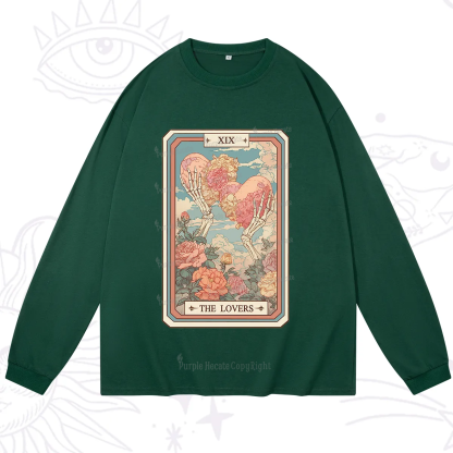 Purplehecate The Lovers Undying Heart Tarot Long Sleeve T-Shirt