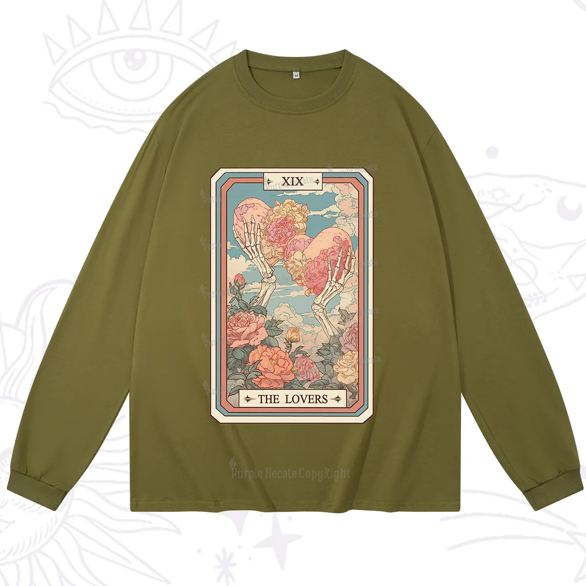 Purplehecate The Lovers Undying Heart Tarot Long Sleeve T-Shirt
