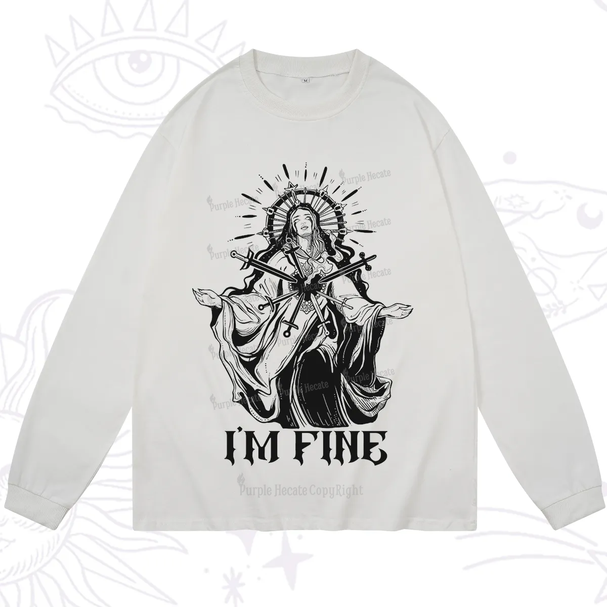 Purplehecate I'm Fine Long Sleeve T-Shirt