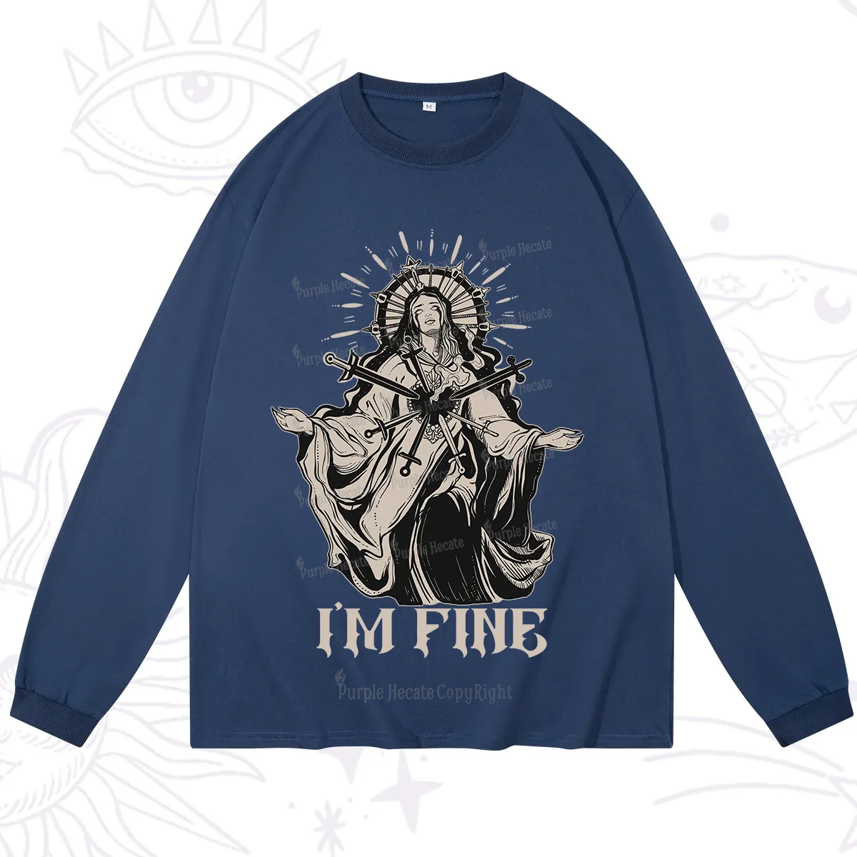 Purplehecate I'm Fine Long Sleeve T-Shirt