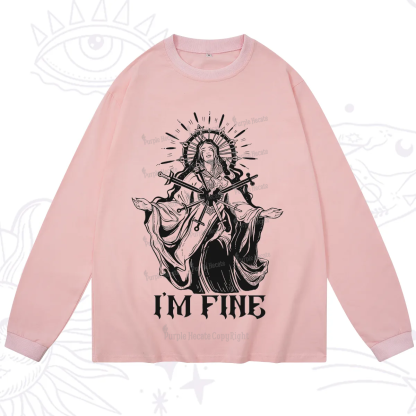 Purplehecate I'm Fine Long Sleeve T-Shirt