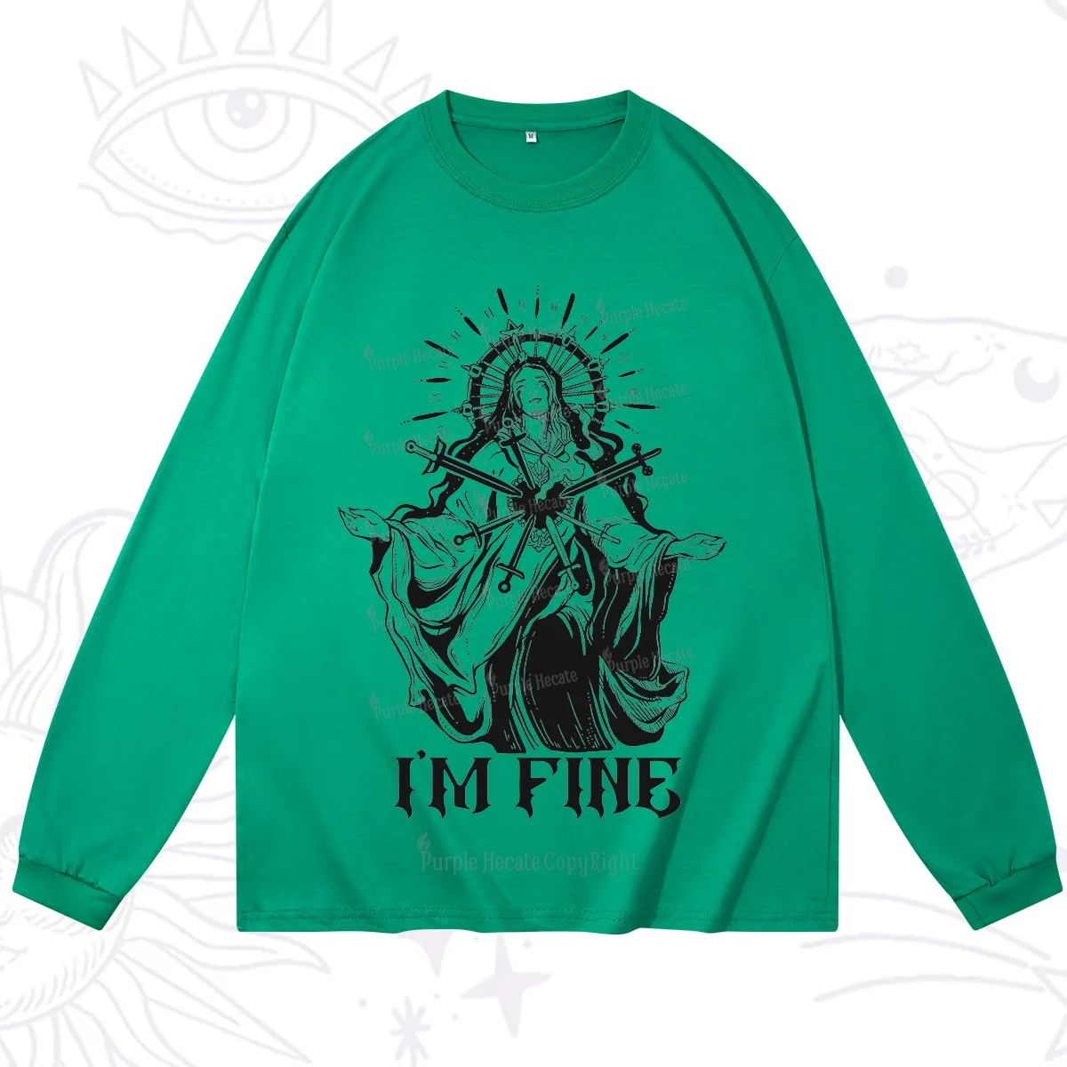 Purplehecate I'm Fine Long Sleeve T-Shirt