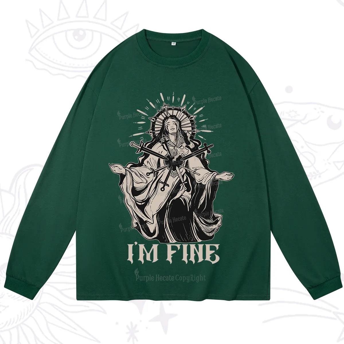 Purplehecate I'm Fine Long Sleeve T-Shirt