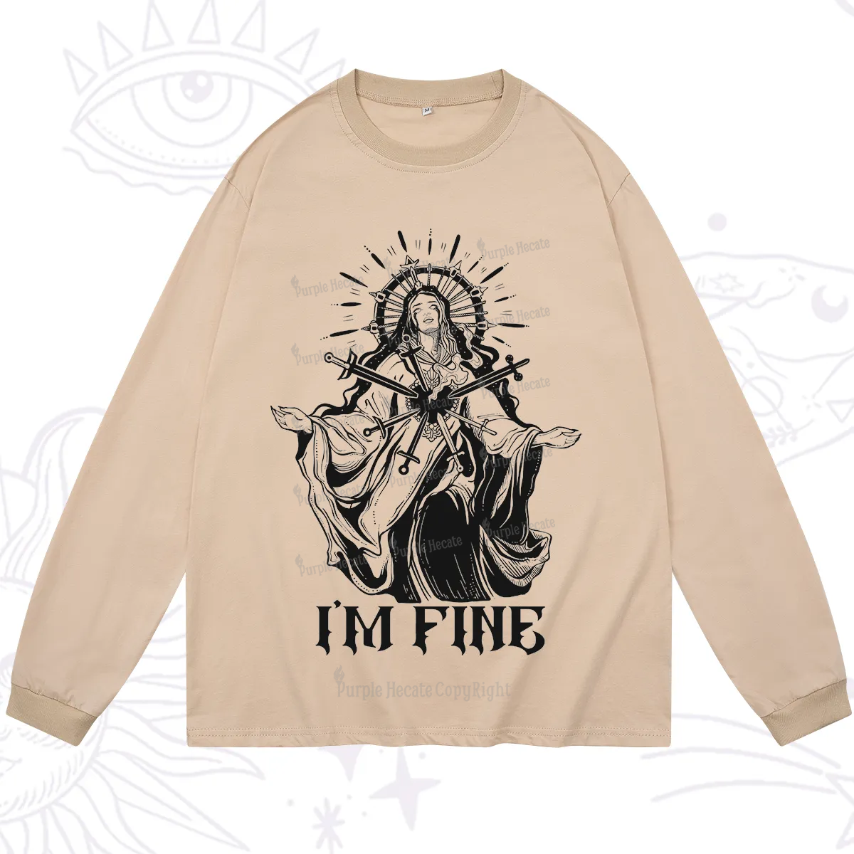 Purplehecate I'm Fine Long Sleeve T-Shirt